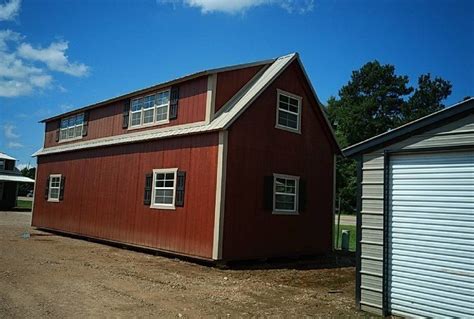 2-Story Cabins — One Way Building Group | Shed homes, Portable buildings, Two story cabin