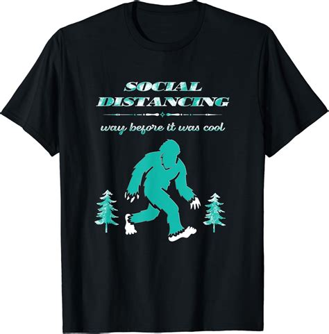 Bigfoot Merchandise Social Distancing Champion Cool Bigfoot T-Shirt ...