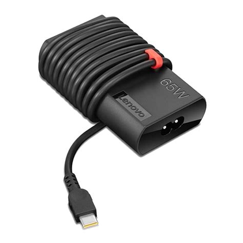 Lenovo Thinkpad 65W Slim AC Adapter With USB-C, Black - Walmart.com - Walmart.com