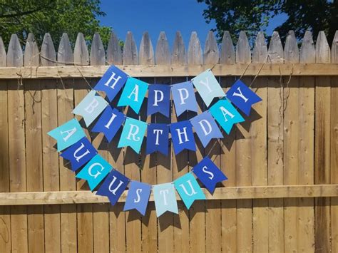 Happy Birthday Banner.boy Birthday Bannerpersonalized Boy - Etsy