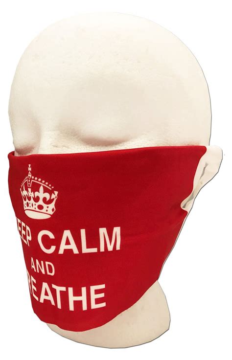 Buy Keep Calm and Breathe Face Mask | Flagline