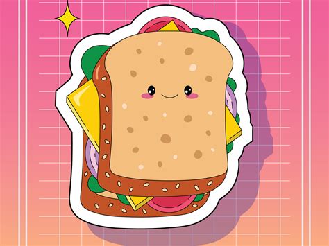 Cute Sandwich by tuba girgic on Dribbble