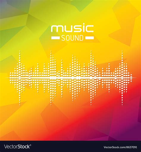 Music sound design Royalty Free Vector Image - VectorStock