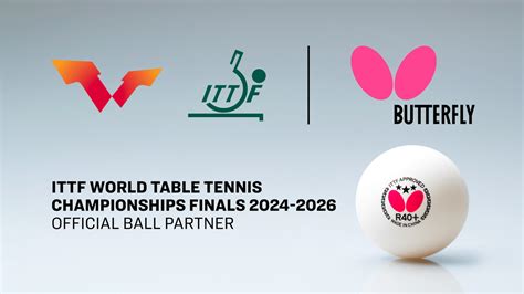 Butterfly - Official Ball Sponsor of the World Table Tennis Championships for 2024–2026