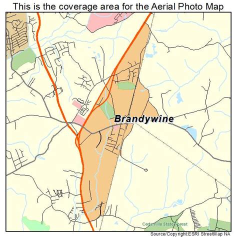 Aerial Photography Map of Brandywine, MD Maryland