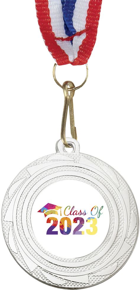 Class of 2023 Centre Fusion Medal Silver with Medal Ribbon 45mm (1.75")