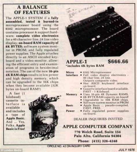 Apple: Vintage ads reveal the iPhone maker's first forays into advertising | Daily Mail Online