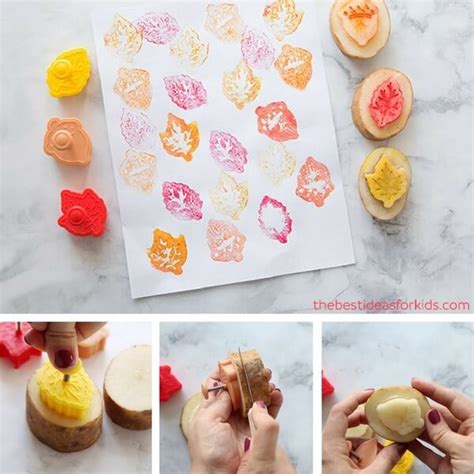 Potato Stamping - How to Make a Potato Stamp