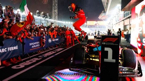 F1 Singapore Grand Prix: Carlos Sainz wins, ends Verstappen's winning ...