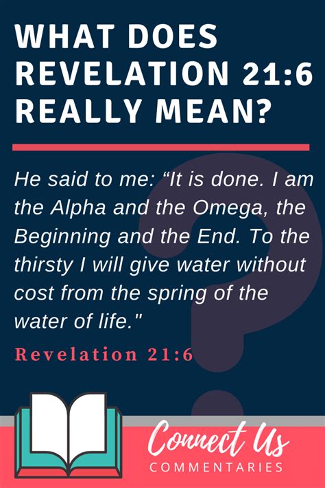 Revelation 21:6 Meaning of I Am the Alpha and the Omega – ConnectUS