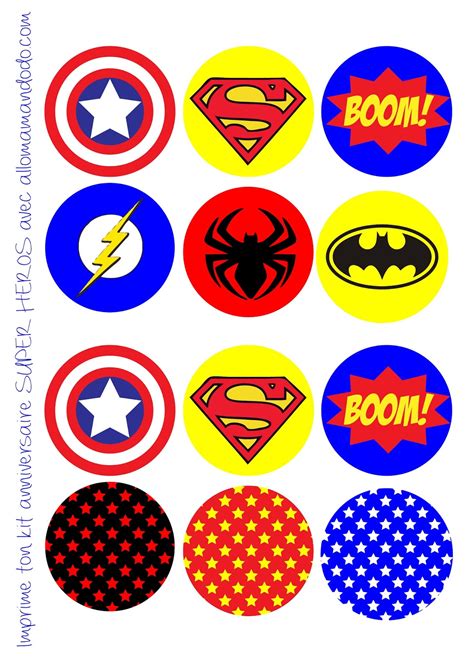 Superheroes Birthday Party: Free Printable Wrappers and Toppers for ...