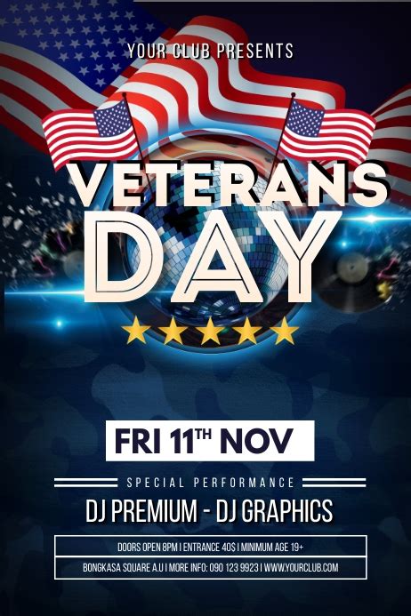 Veterans Day Poster Template | PosterMyWall