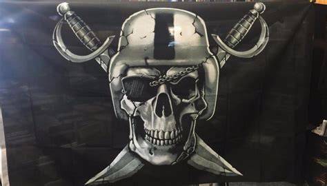 OAKLAND RAIDERS FLAG RAIDER NATION FLAG SKULL FLAG RAIDERS FLAG RAIDER ...