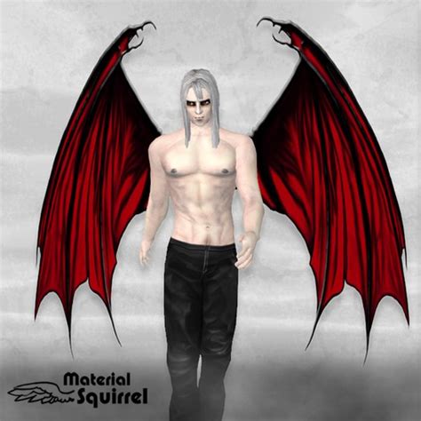 Second Life Marketplace - Arch Demon Wings in Bright Red - Demon Flexi ...