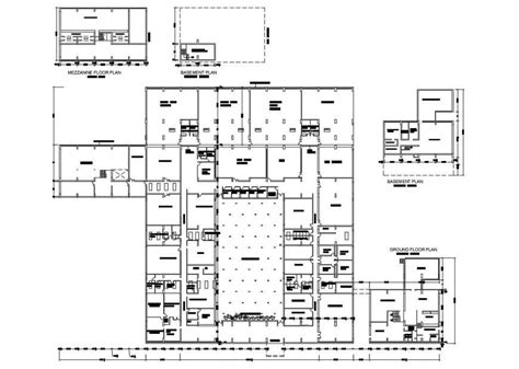 Chandigarh college of architecture layout plan cad drawing details dwg file - Cadbull