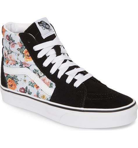 Vans Sk8-Hi Checker Floral High Top Sneaker | Nordstrom | Womens high top sneakers, Vans shoes ...