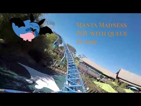 Manta Madness On-Ride Queue POV entrance to exit Halloween roller ...