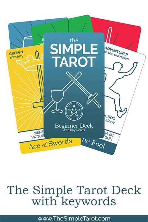 The Simple Tarot Deck for tarot beginners | Tarot decks, Tarot learning, Reading tarot cards