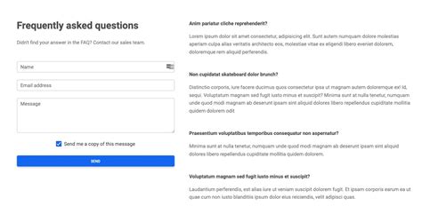 Bootstrap FAQ page - free examples, templates & tutorial