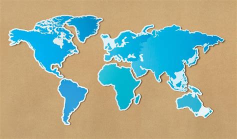 Free blank map of Australia and Oceania | Free photo - 402043