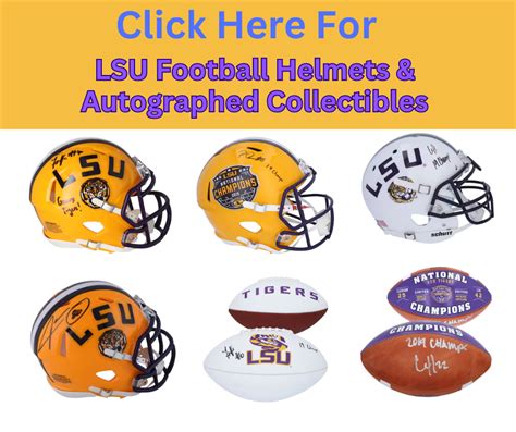 LSU Football Helmet History & Authentic & Replica Helmets for Sale The ...