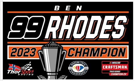 2023 Championship Flag | Official Website of Ben Rhodes