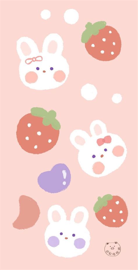 𖥻𝆬 🏩 Purple Bunny ! 承 .⋆ ⊹ | Cute wallpapers, Wallpaper iphone cute, Kawaii wallpaper