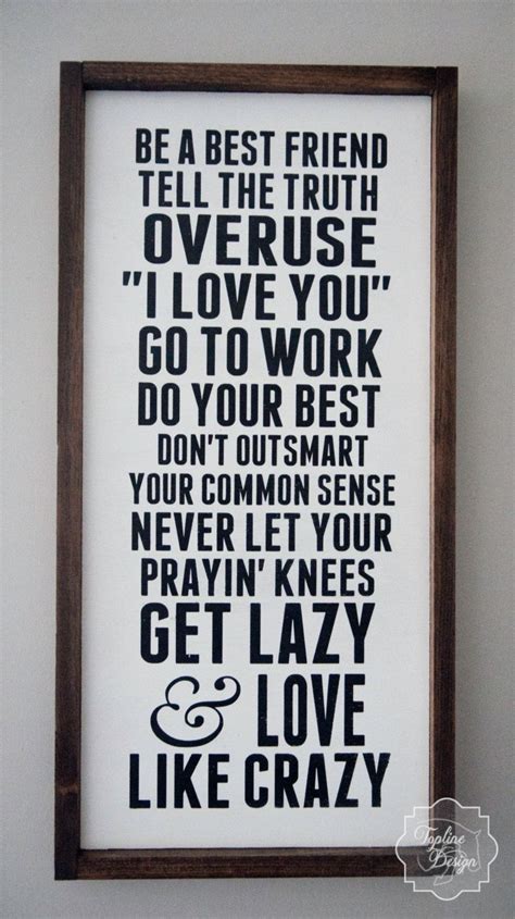 Rustic Wall Decor of Lee Brice "Love Like Crazy" Song, {Lyrics, Rustic ...