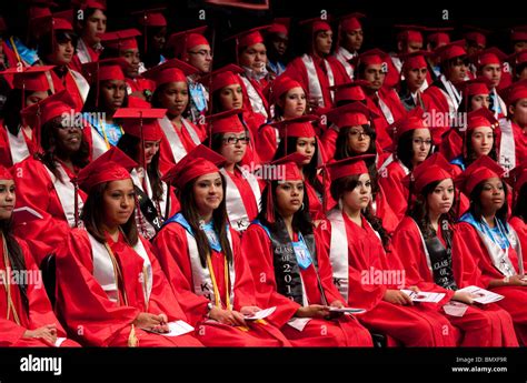 High school graduation ceremony at KIPP Academy, a nationally-recognized alternative education ...