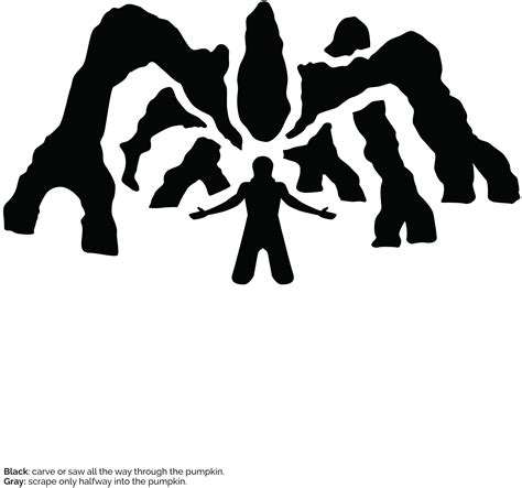 Stranger Things: Mind Flayer (Pumpkin Stencil - Pumpkin Pattern ...