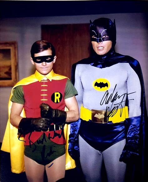 Adam West Burt Ward Autograph Signed Batman Photo