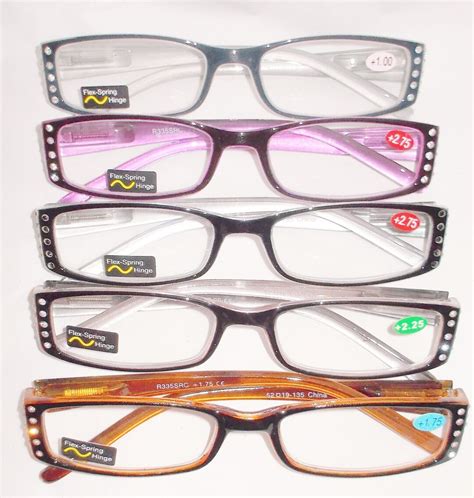 Faux Rhinestone Reading Glasses With Matching Cases 5 Colors Free US Shipping - Etsy