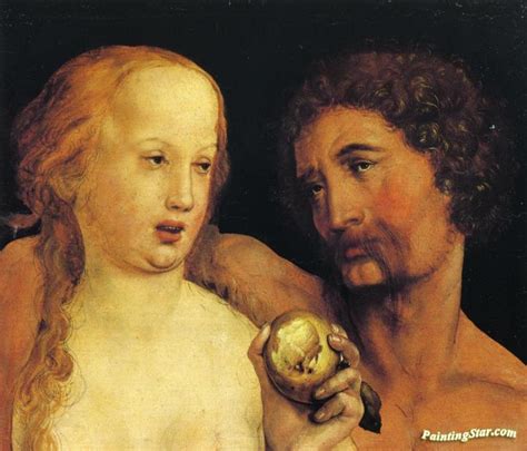 Adam And Eve Artwork By Hans Holbein The Younger Oil Painting & Art Prints On Canvas For Sale ...