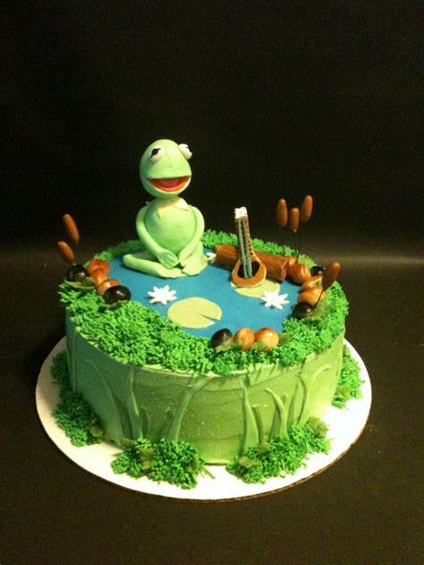 Kermit the Frog birthday cake | Lincoln's 1st Birthday | Pinterest