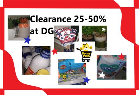 Dollar General Seasonal Clearance Percentages