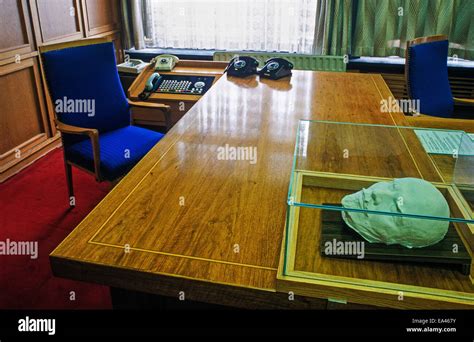 Desktop of Erich Mielke, Stasi Museum, Berlin Stock Photo - Alamy