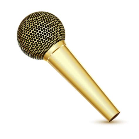 Golden Microphone Illustrations, Royalty-Free Vector Graphics & Clip Art - iStock