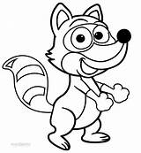 Raccoon Head Coloring Pages sketch template