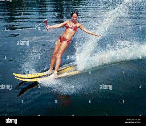 Girl water skiing hi-res stock photography and images - Alamy