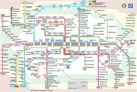 Lehel station map - Munich U-Bahn