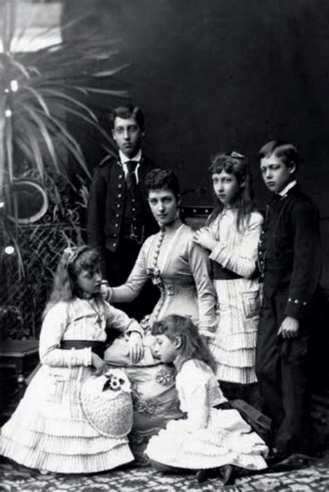 Alexandra, Princess of Wales, and her children in 1879. : r/VictorianEra