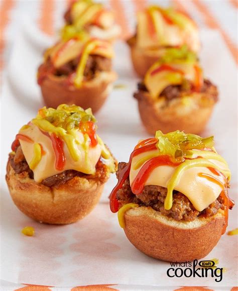 Mini Cheeseburger Cups #recipe | Mini cheeseburger, Appetizer recipes ...