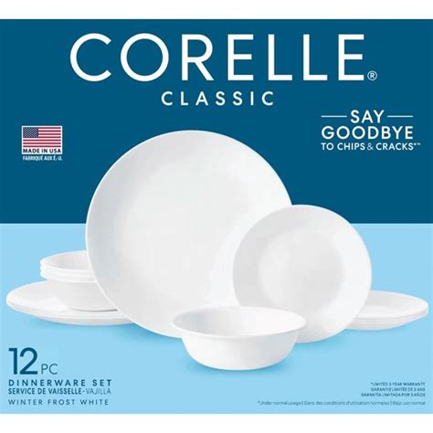 Corelle Winter Frost White, 16-pc Dinnerware Set – Etcetera