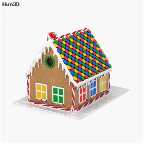 Gingerbread House 3D model - Food on Hum3D