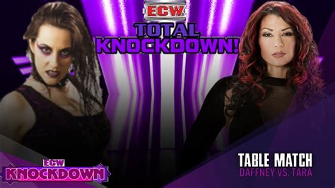 Knockout's Table Match: Tara vs. Daffney | ECW Knockdown March 05, 2019 - YouTube