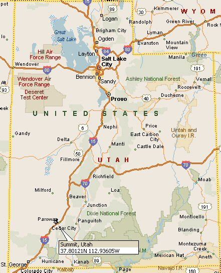 Summit, Iron County, Utah Map 4