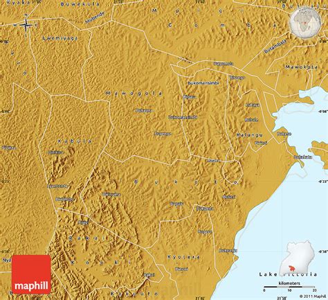 Physical Map of Masaka