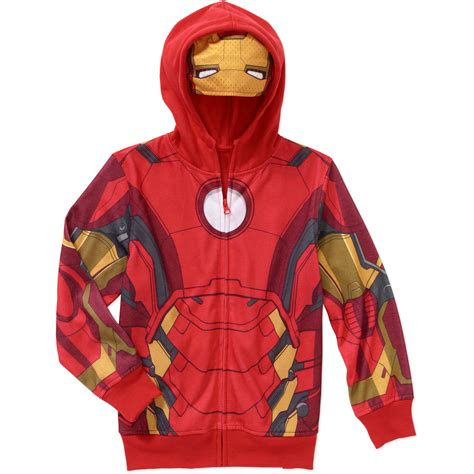 Marvel Iron Man Boys Costume Hoodie - Walmart.com