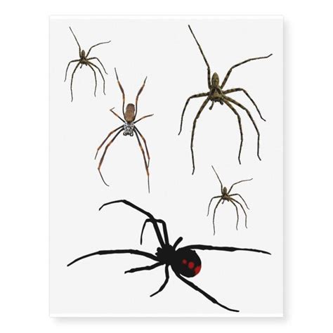 Creepy Spiders Halloween Temporary Tattoos | Creepy spider, Temporary ...