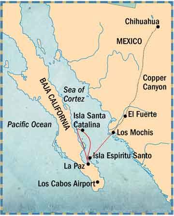 Mexico Map Sea Of Cortez